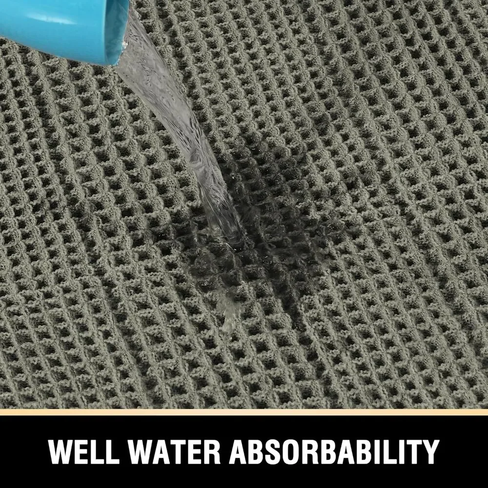 H.VERSAILTEX Upgraded Waffle Bath Mat Super Absorbent 24